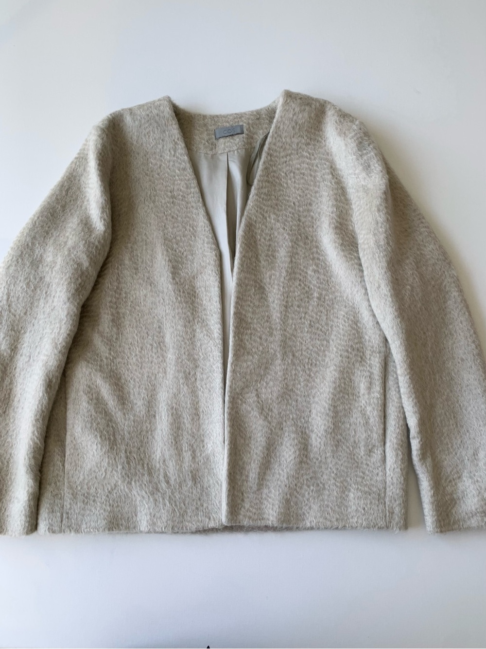 COS Open Front light gray blazer size M - Picture 5 of 5